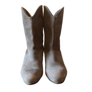 See By Chloe Suede Ankle Cowboy Boots